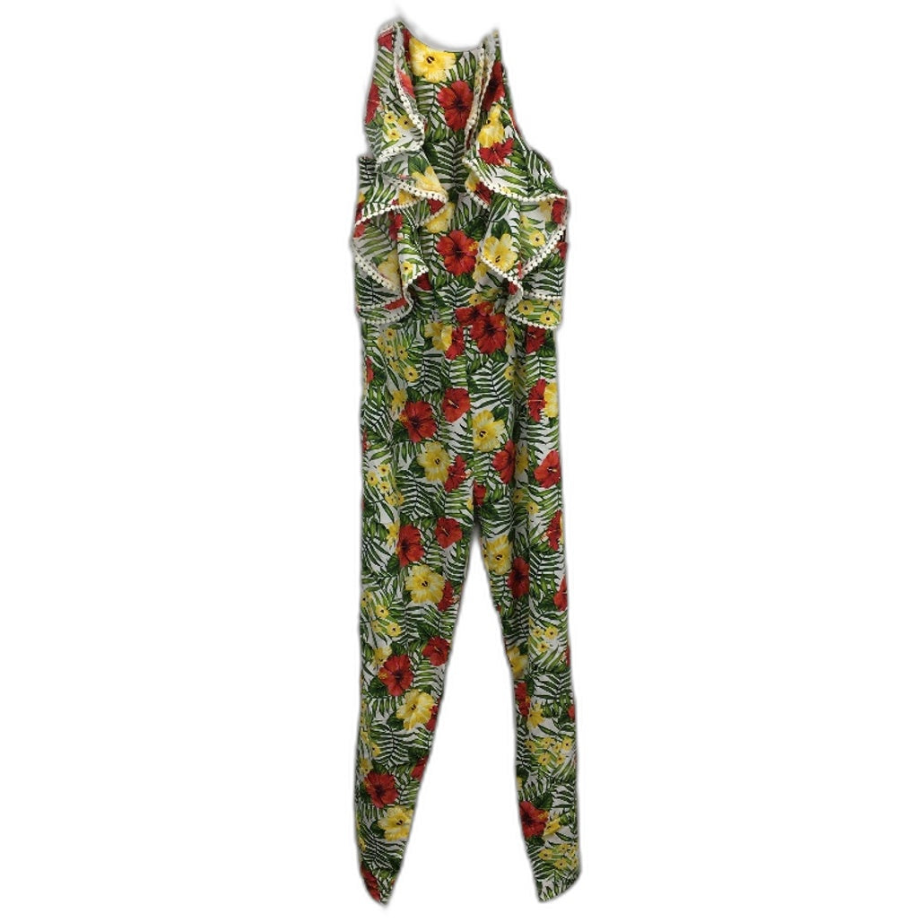 XOXO Multicoloured Tropical Floral Patterned Jumpsuit Ladies Size Medium NEW