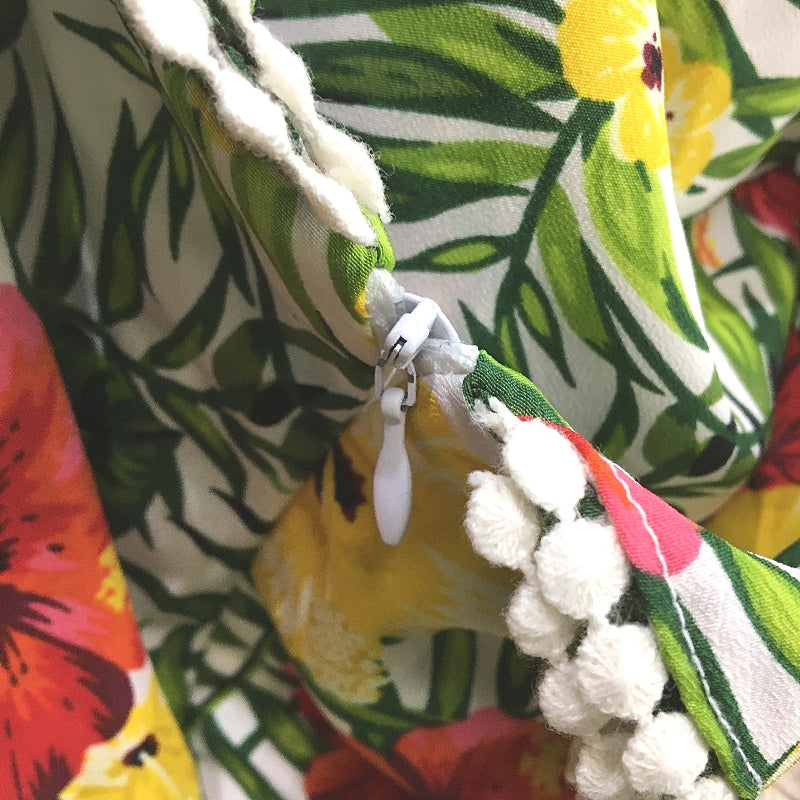 XOXO Multicoloured Tropical Floral Patterned Jumpsuit Ladies Size Medium NEW