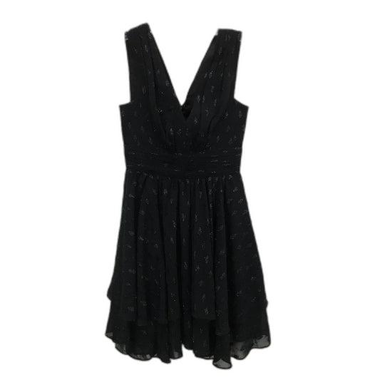 Forever New Black Patterned Flowy Mini Dress Ladies Size AU 4 NEW