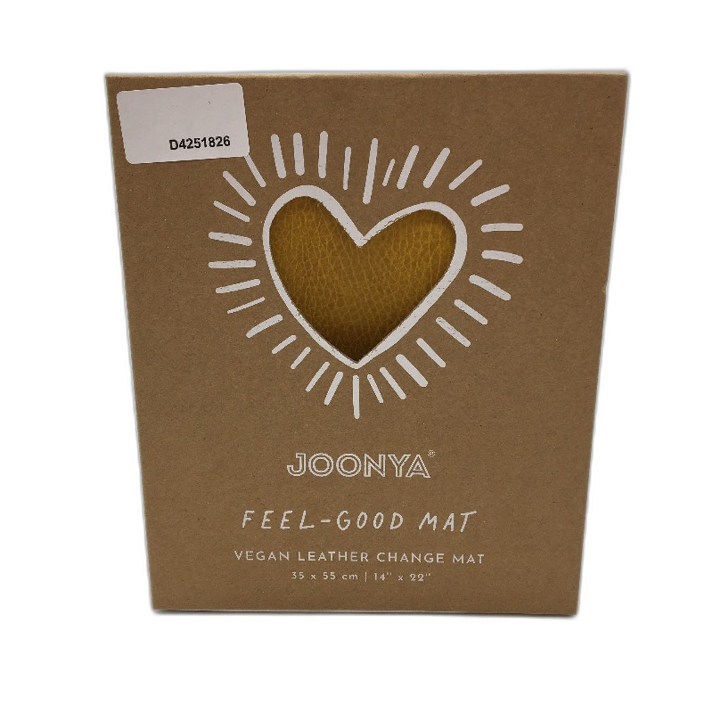 Joonya Feel Good Vegan Non Toxic Leather Baby Change Mat Mustard NEW