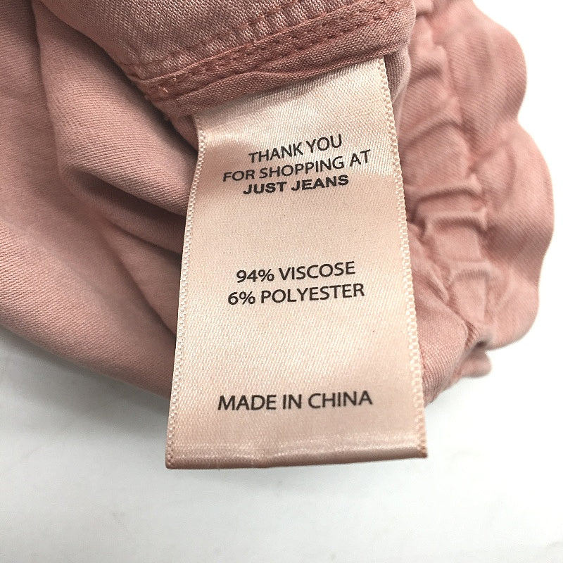 Just Jeans Madison Short Zip Through Pink Anorak Jacket Ladies Size AU 10 NEW