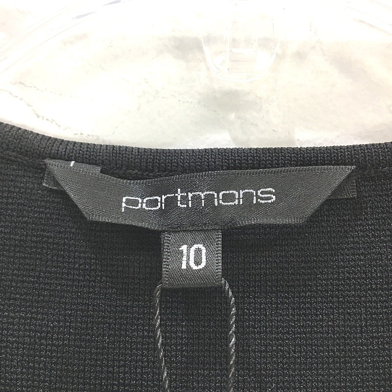 Portmans Anita Pleated Shortsleeve Black Midi Dress Ladies Size AU 10 NEW