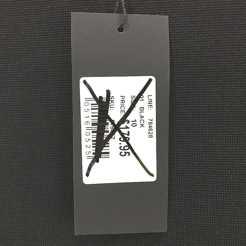 Portmans Anita Pleated Shortsleeve Black Midi Dress Ladies Size AU 10 NEW