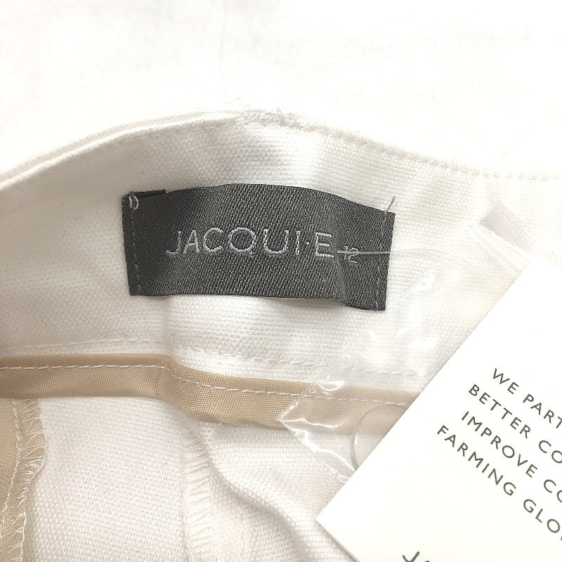 Jacqui E Oxford 58cm In Leg Slim Fit White Cotton Capri Ladies Size AU 12 NEW