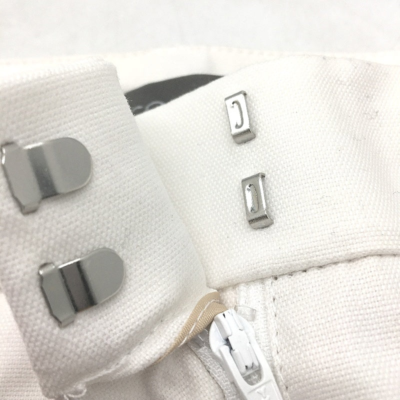 Jacqui E Oxford 58cm In Leg Slim Fit White Cotton Capri Ladies Size AU 12 NEW