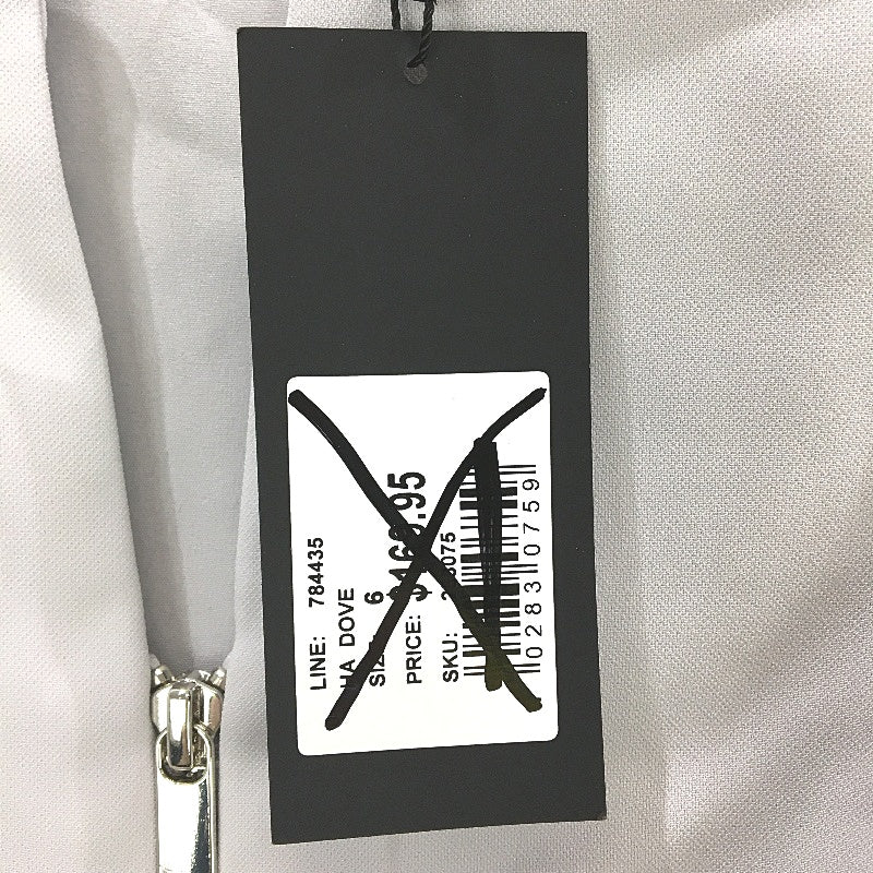 Portmans Soho Zip Front Sleeveless Dove Grey Mini Dress Ladies Size AU 6 NEW