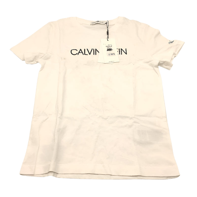 Calvin Klein Jeans Institutional Basic White Crew T-Shirt Boys Size AU 8 NEW