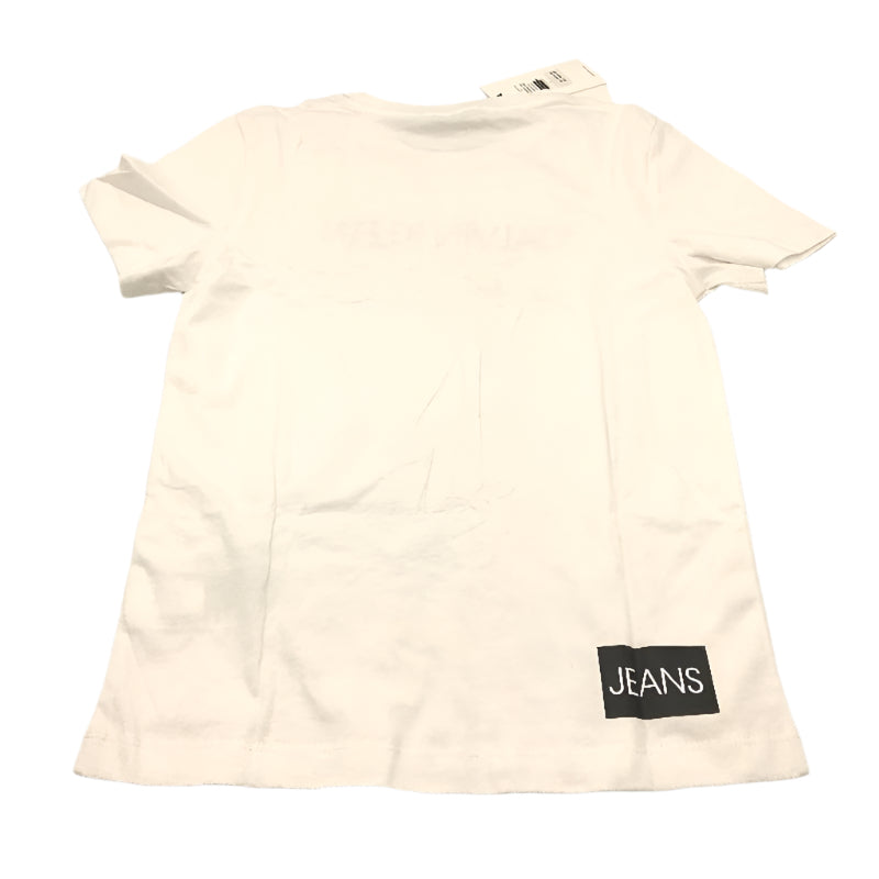 Calvin Klein Jeans Institutional Basic White Crew T-Shirt Boys Size AU 8 NEW