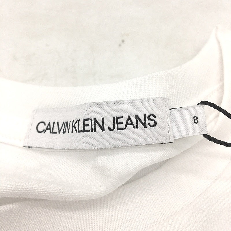 Calvin Klein Jeans Institutional Basic White Crew T-Shirt Boys Size AU 8 NEW