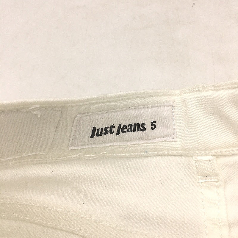 Just Jeans Perfect Ankle Mid Rise White Ripped Skinny Jeans Girls Size AU 5 NEW