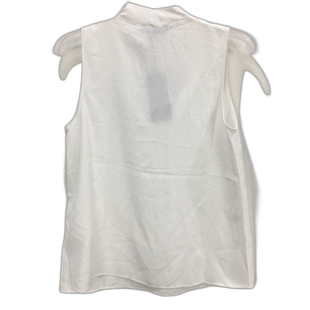 Portmans Delilah Tie Neck Sleeveless Ivory White Top Ladies Size AU 8 NEW