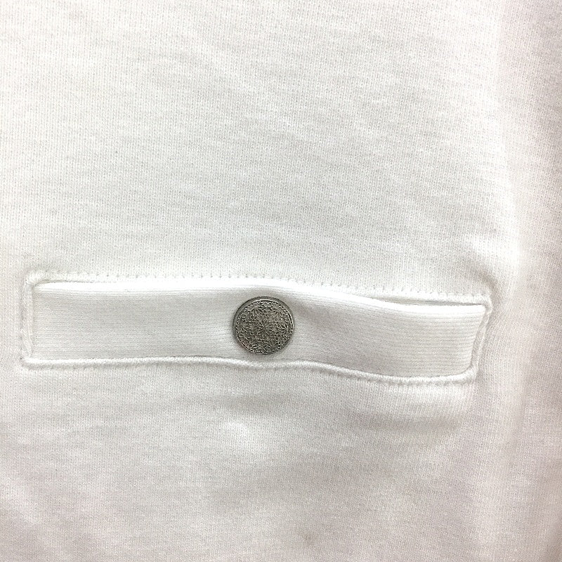 Just Jeans Farah Pocket White Crew Neck Cotton Tee Ladies Size Medium NEW