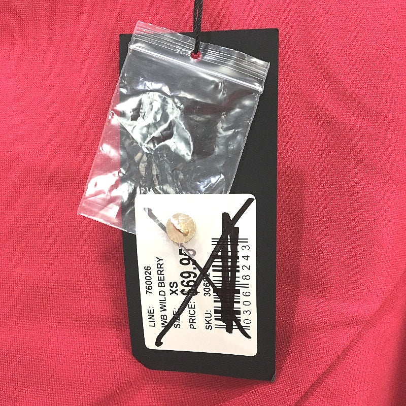 Portmans Wild Berry Red Crew Puff Short Sleeve Top Ladies Size XS NEW