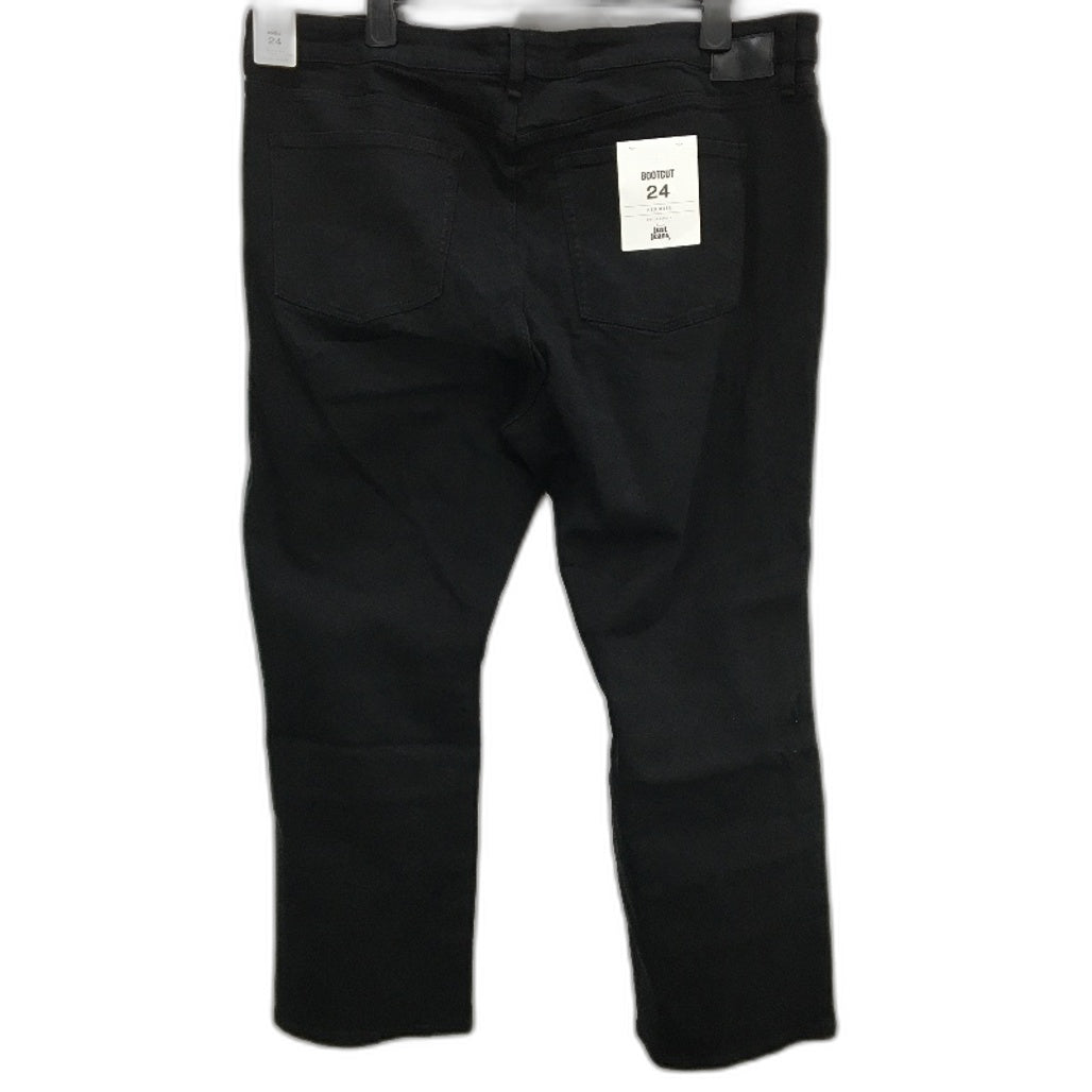 Just Jeans Curve Originals Petite Midrise Bootcut Black Jeans Ladies Size 24 NEW