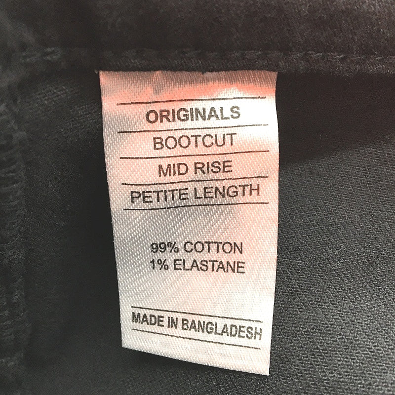 Just Jeans Curve Originals Petite Midrise Bootcut Black Jeans Ladies Size 24 NEW