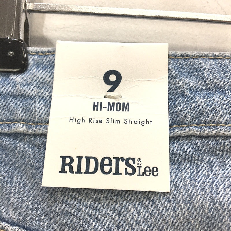 Riders by Lee Hi Moms High Rise Straight Slim Indigo Jeans Ladies Size R9 NEW