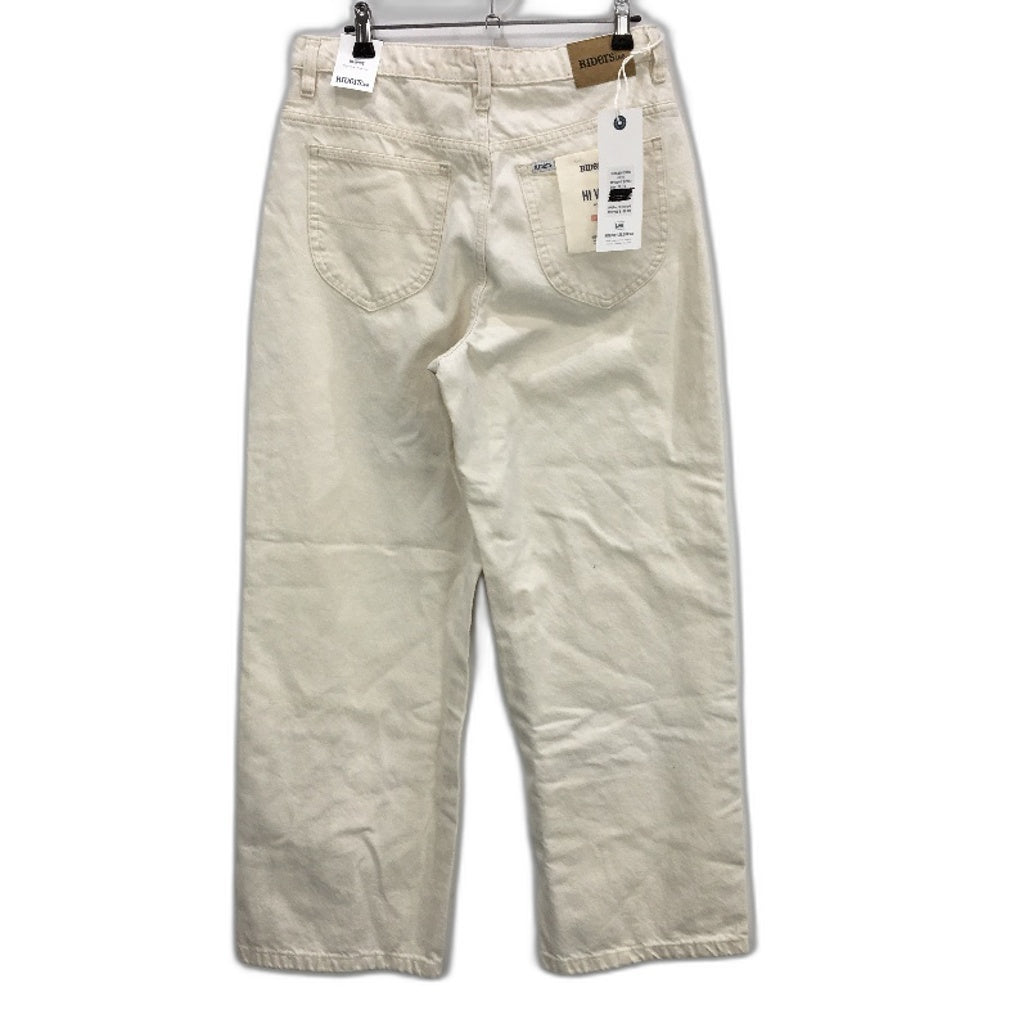 Riders by Lee Hi Wide Leg High Rise Bright Ecru Jeans Ladies Size R12 NEW