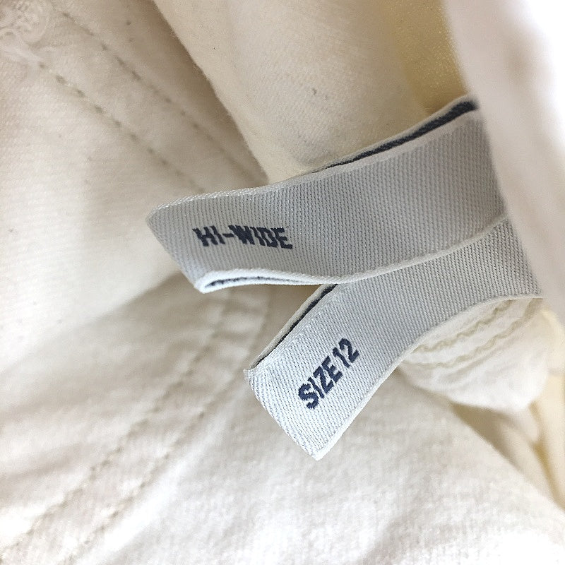 Riders by Lee Hi Wide Leg High Rise Bright Ecru Jeans Ladies Size R12 NEW