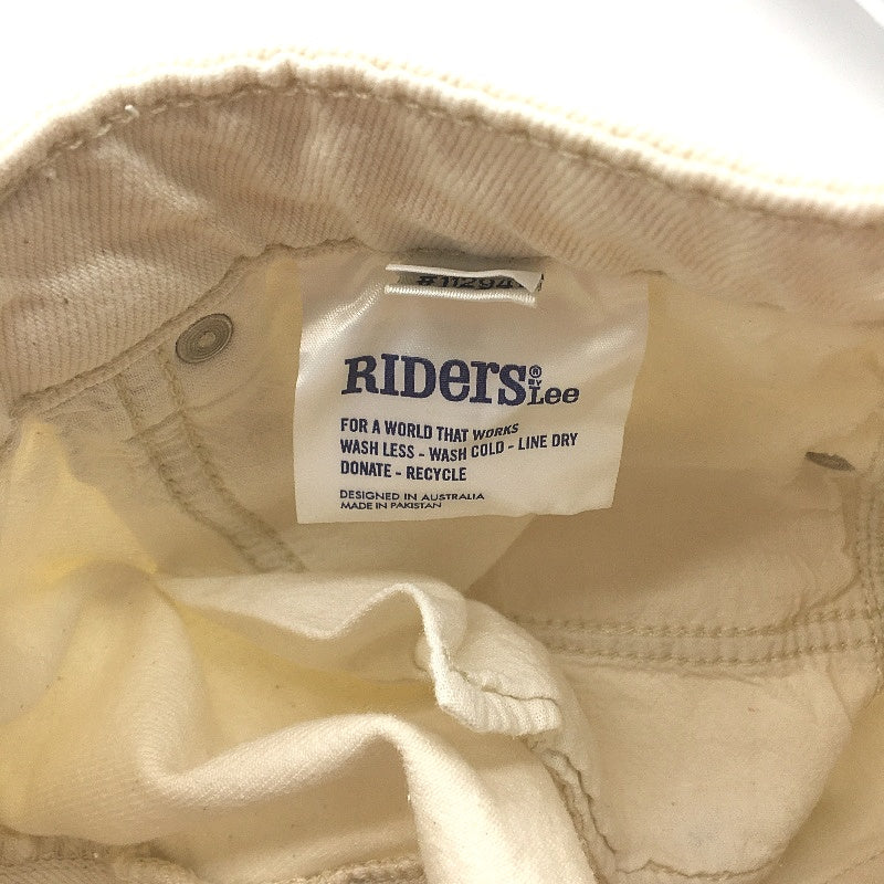 Riders by Lee Hi Wide Leg High Rise Bright Ecru Jeans Ladies Size R12 NEW