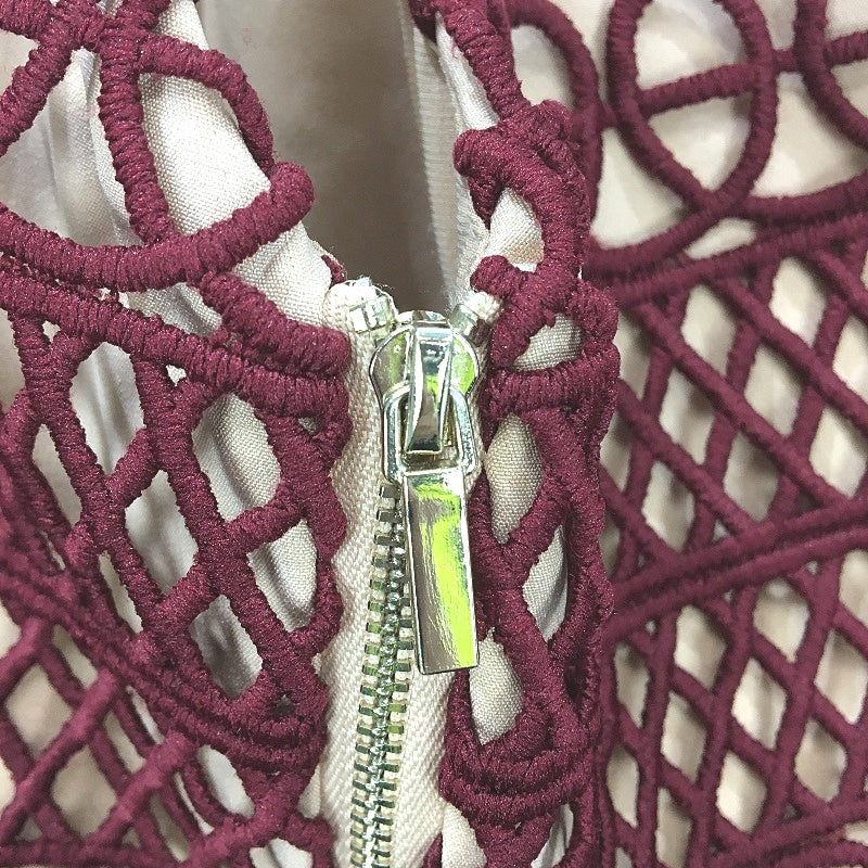 Pilgrim Burgundy Lined Hollow Mini Cami Cocktail Dress Womens Size 6 NEW