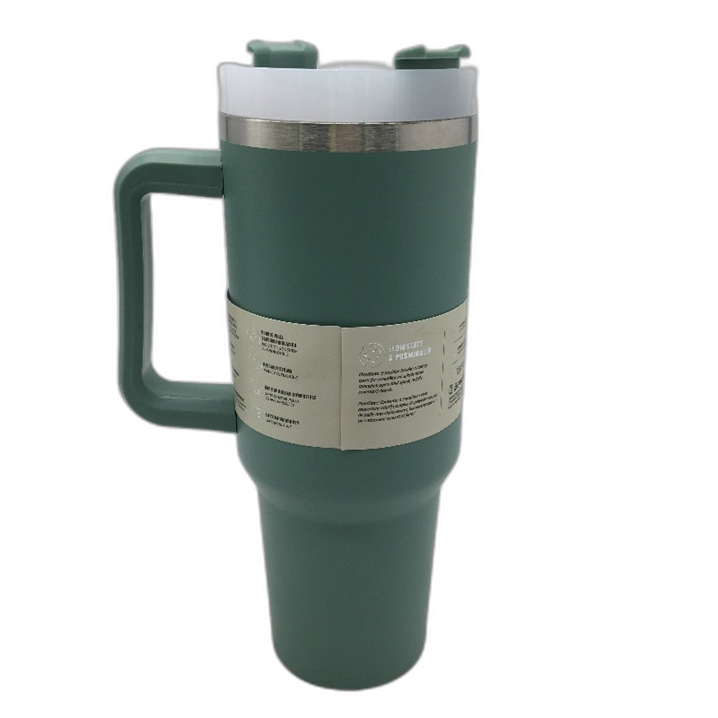 Berusd Green The Quencher H1.0 Flowstate Insulated Tumbler 1.18L With Straw NEW