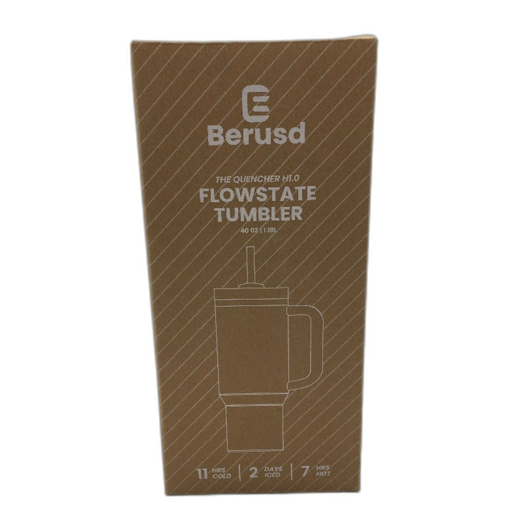 Berusd Frosty Pink The Quencher H1.0 Flowstate Insulated Straw Tumbler 1.18L NEW