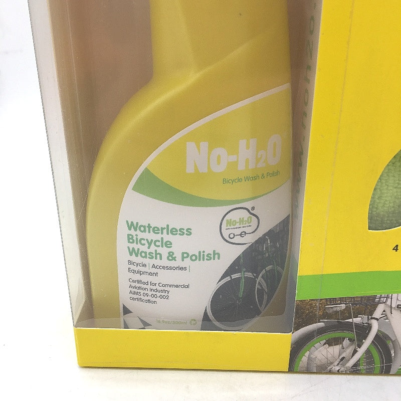 No-H2O Eco Friendly Dry Cleaning For Bicycles Water Free Wash In A Box Kit NEW