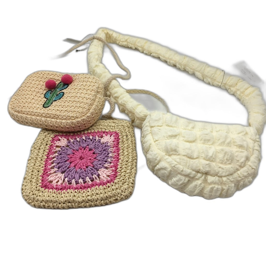 Target Cute 6 Piece Mixed Styles Cream Toned Mini Hand Bag Kids Adults Pack NEW