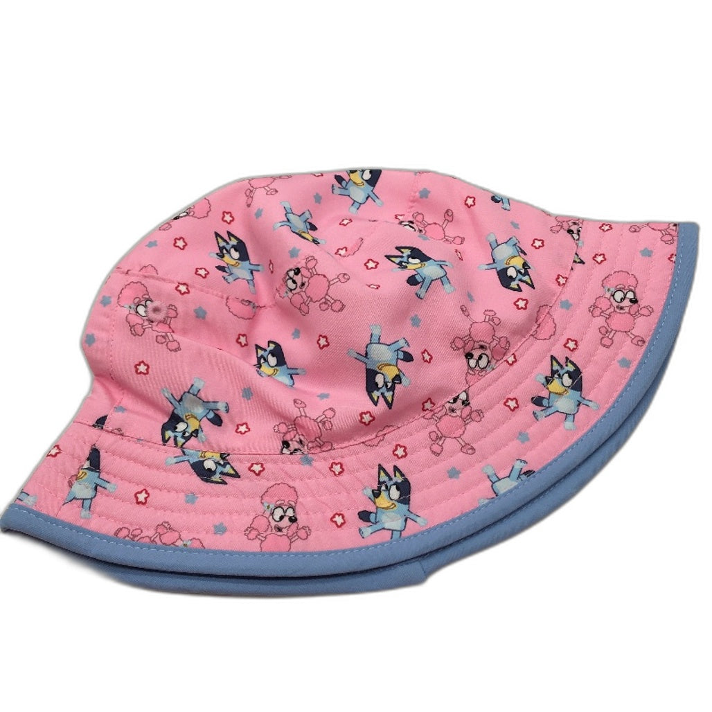 Design Works Bluey & Friends Backpack & Pink Bucket Hat Set Size 4-6Years NEW