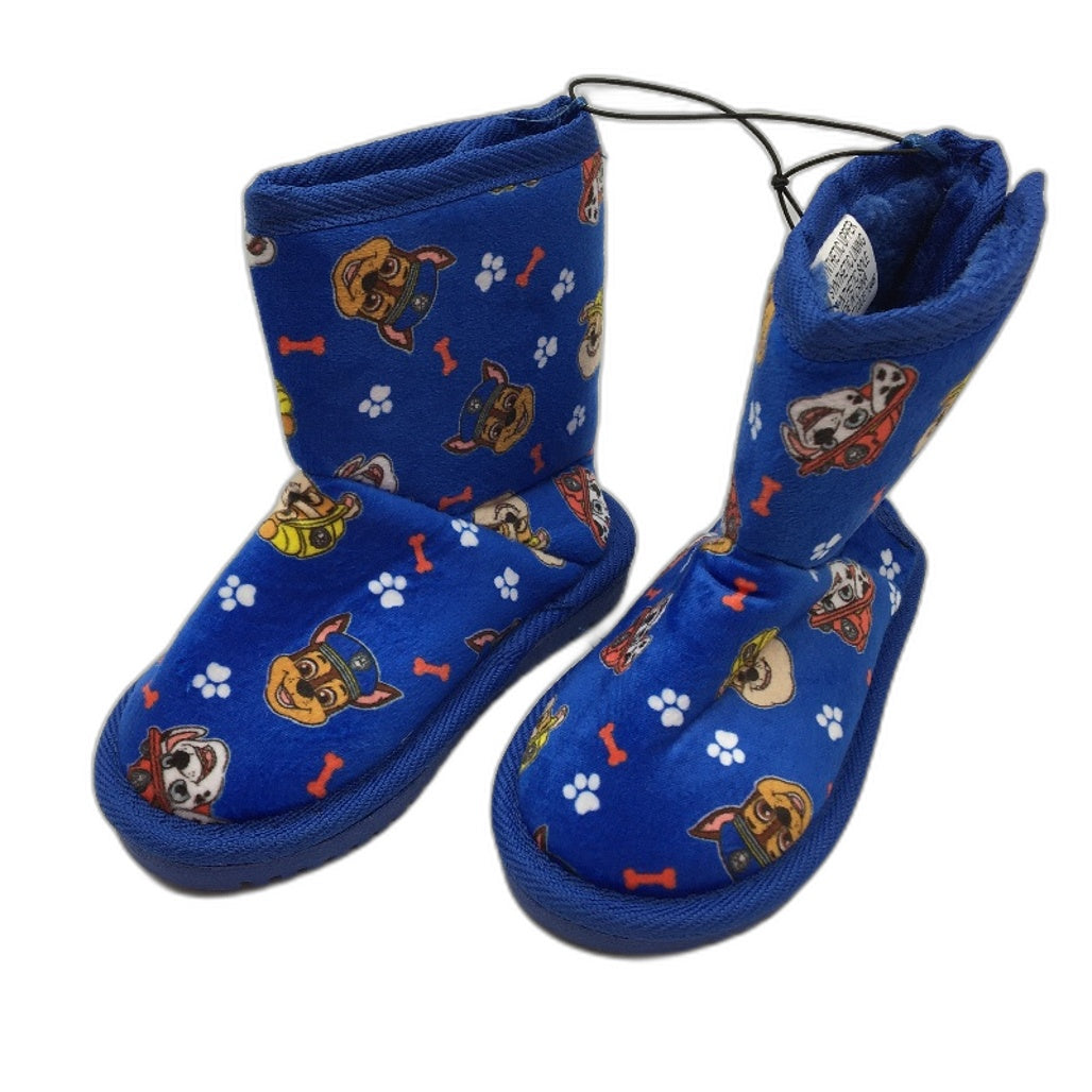 Nickelodeon Paw Patrol Glasses, Case & Blue Boot Slippers Size 7 Kids Pack NEW