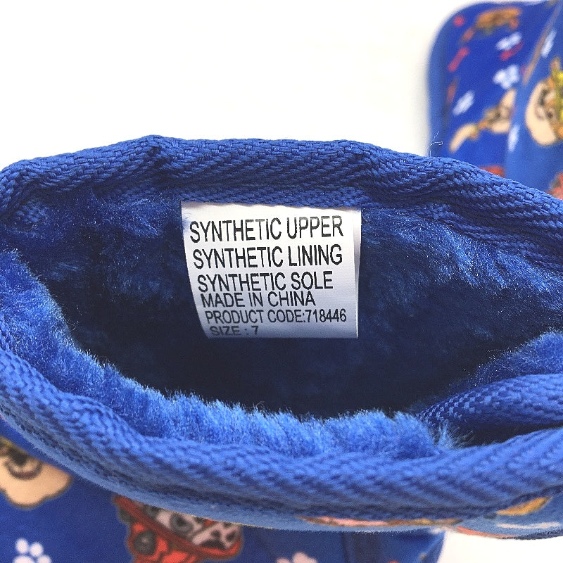 Nickelodeon Paw Patrol Glasses, Case & Blue Boot Slippers Size 7 Kids Pack NEW