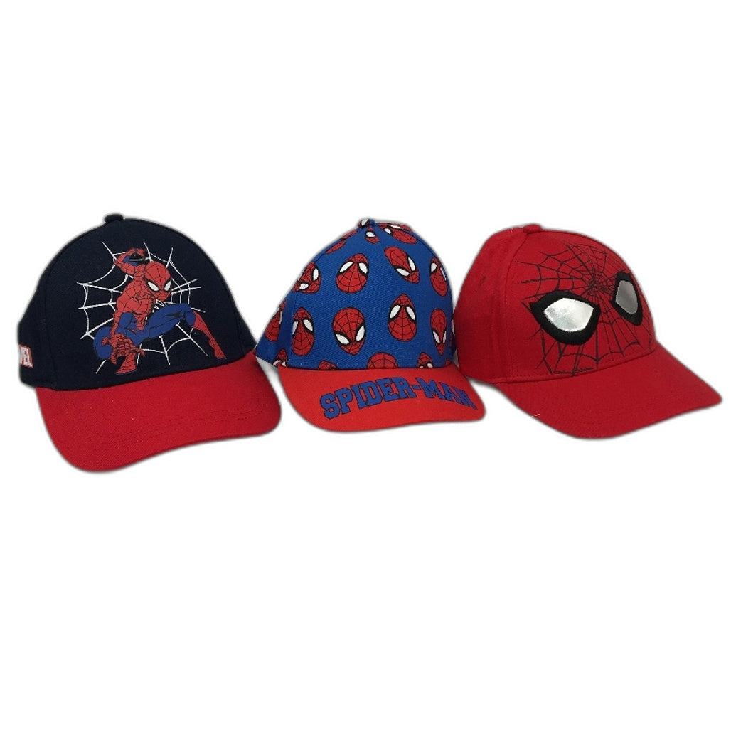 Marvel Spiderman Red 3 Baseball Size 4-6Yrs & Glasses With Case Kids Pack NEW