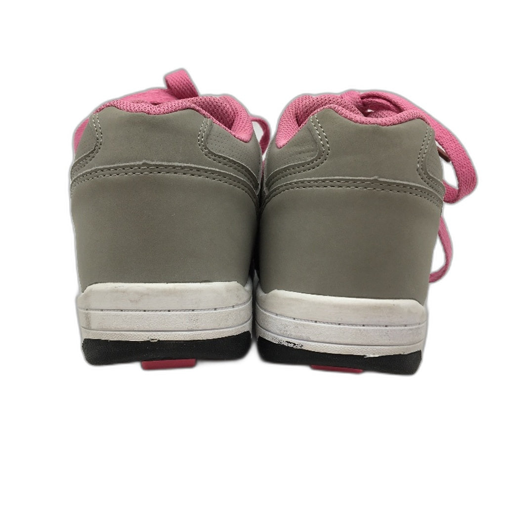 Sidewalk Sports Grey and Pink Heelys Roller Sneaker Shoes Girls Size 2