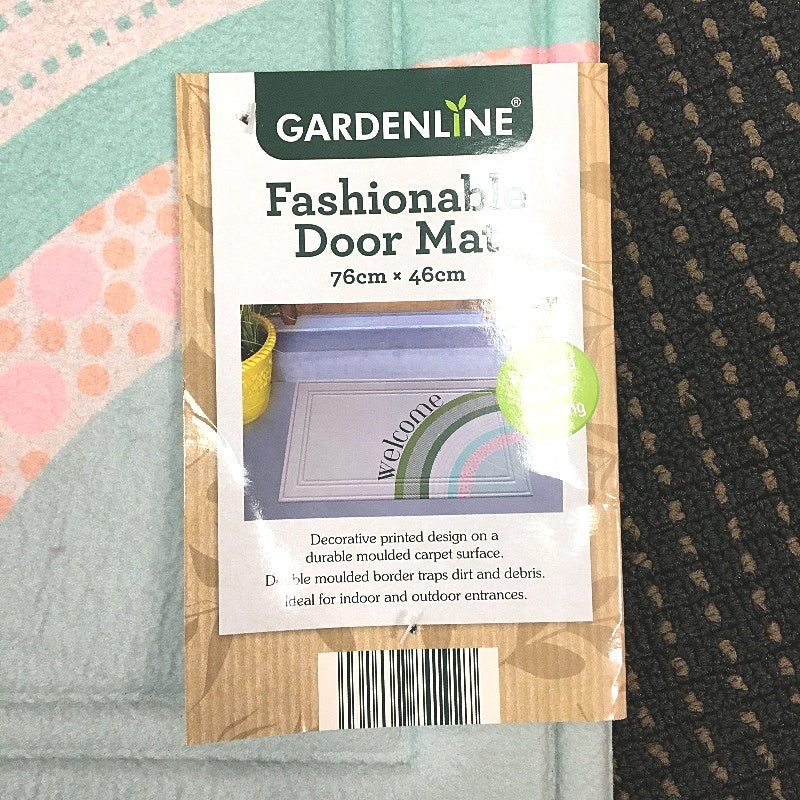 GardenLine Fashionable Welcome Pink Printed Door Mat 76cm x 46cm NEW