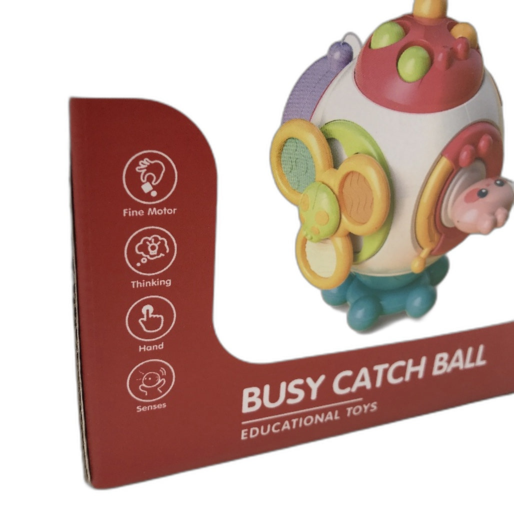 Busy Catch Ball 6 Sided Fidget Motor Thinking Toy for Baby 18 Plus Months DEMO