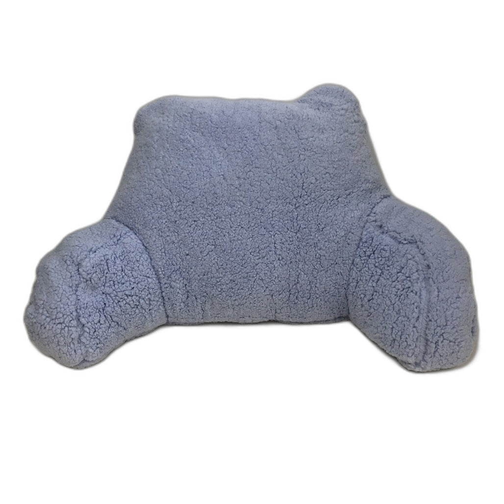 Kirkton House Blue Sherpa Fleece Fabric Cover Soft Fluffy Pillow Snuggle NEW