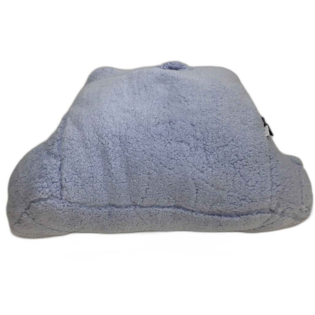 Kirkton House Blue Sherpa Fleece Fabric Cover Soft Fluffy Pillow Snuggle NEW