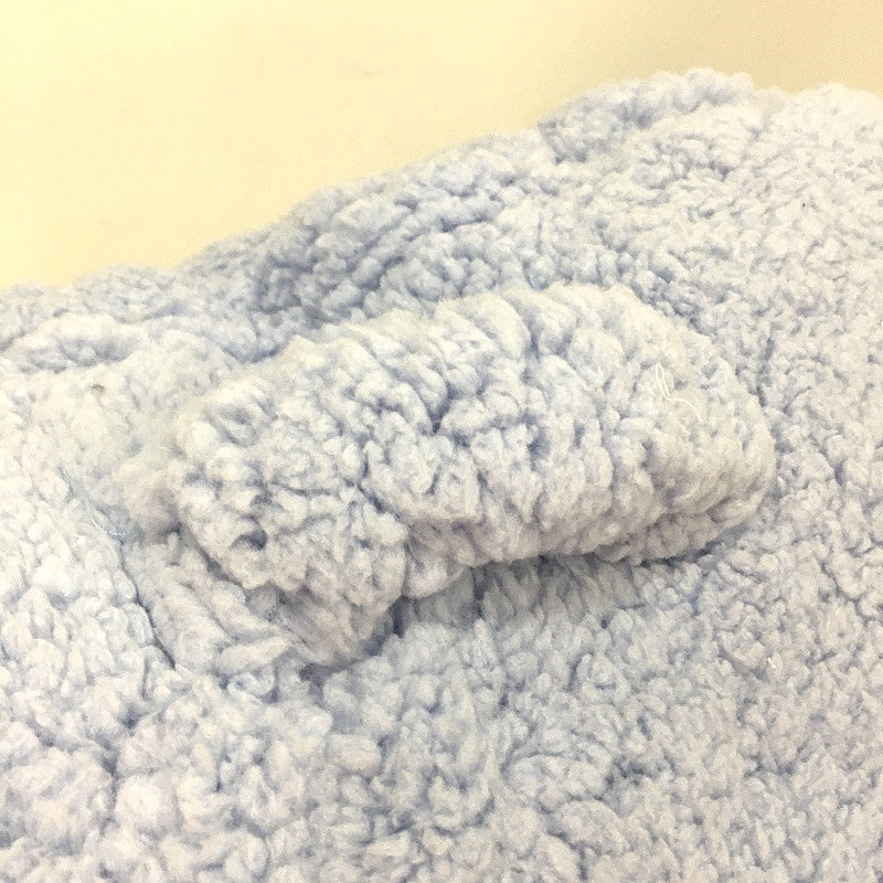 Kirkton House Blue Sherpa Fleece Fabric Cover Soft Fluffy Pillow Snuggle NEW
