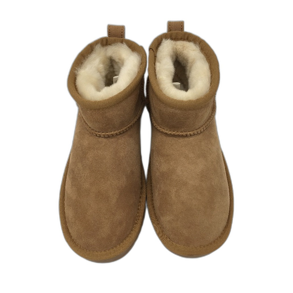 UGG BootsOz Shepherd  Australian Double Face Chesnut Sheepskin KIDS Size 2 NEW