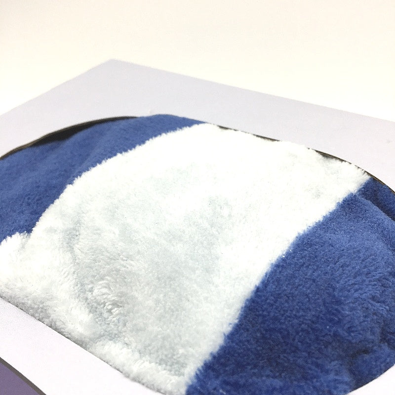 Serra Blue Tone Soft Plush Robe & Eye Mask Set Ladies Size Small NEW