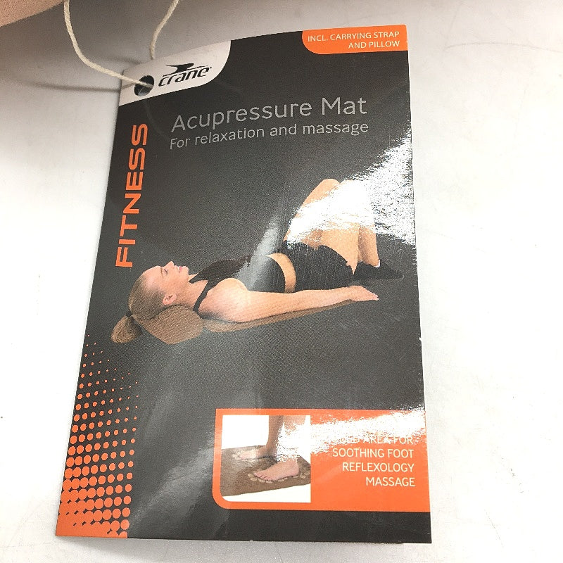 Crane Performance Orange Acupressure Mat incl Carrying Strap and Pillow NEW