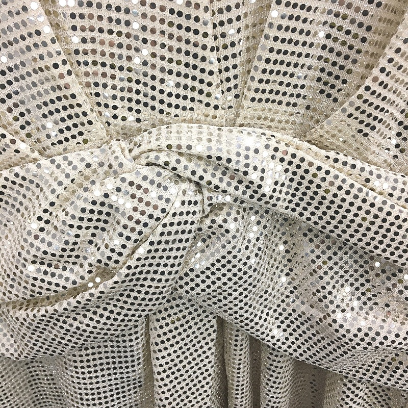 Ever New Light Gold Sparkly Long Sleeve Mini Party Dress Ladies Size AU 12 NEW