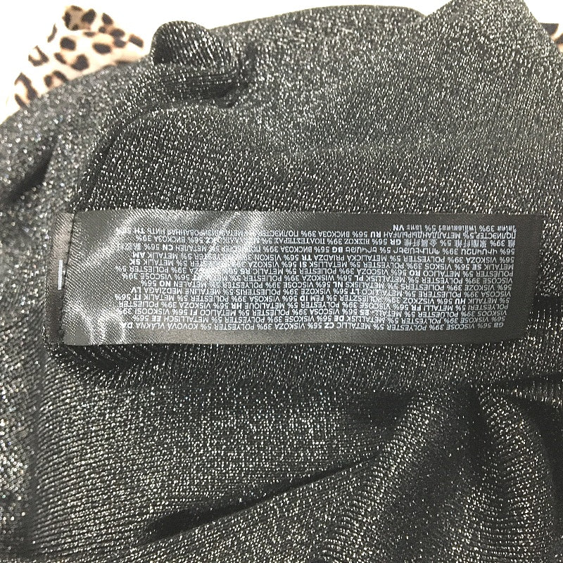 Forever New Black Sparkly Turtle Neck Bodycon Mini Dress Ladies Size AU 8