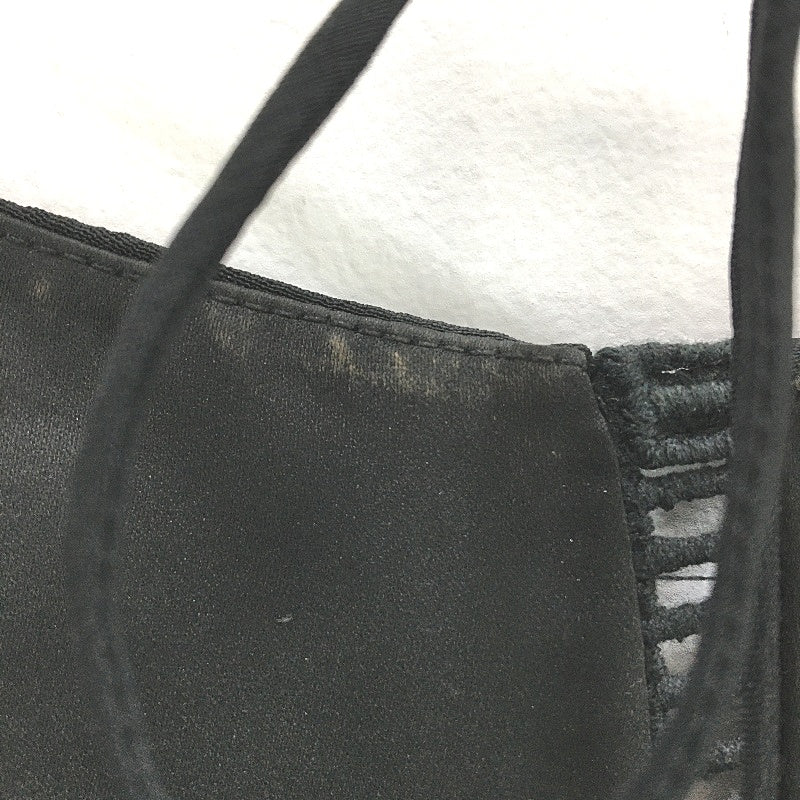 Forever New Black Floral Embroidered High Neck Half Leg Playsuit Ladies Sz AU 8