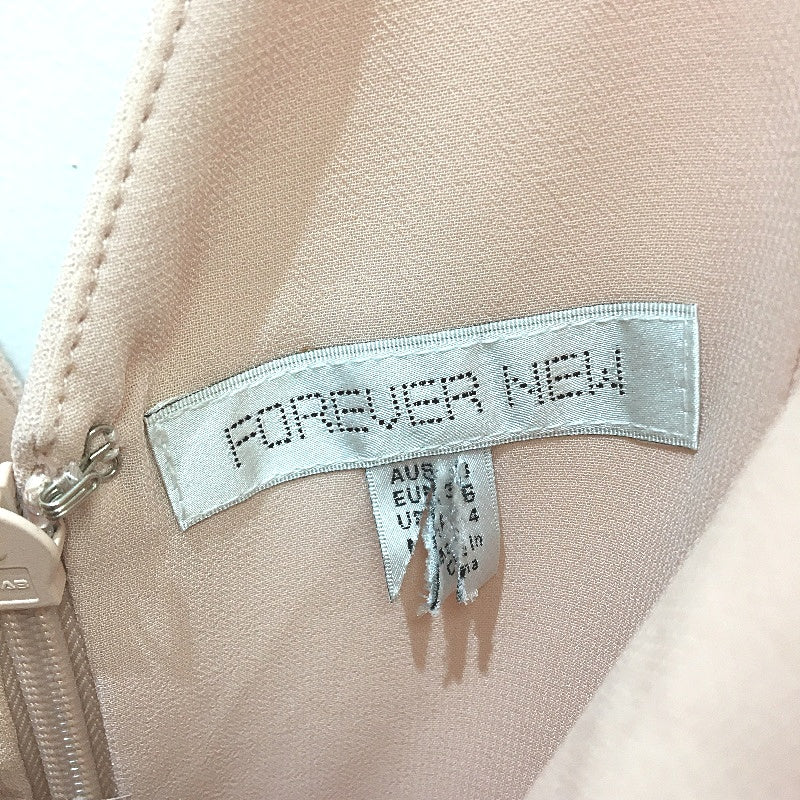 Forever New Pink Wrap Tie Side Straight Leg Jumpsuit Ladies Size AU 8