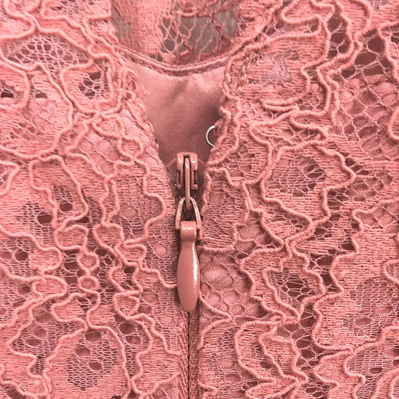 Forever New Ever After Rose Pink Patterned Long Sleeve Midi Dress Ladies Sz AU 4