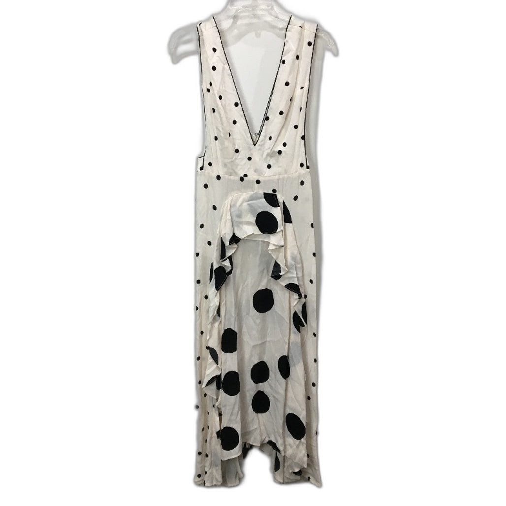 TopShop White Spotty Dotted Pattern Flowy Midi Dress Ladies Size EU 38 / US 6