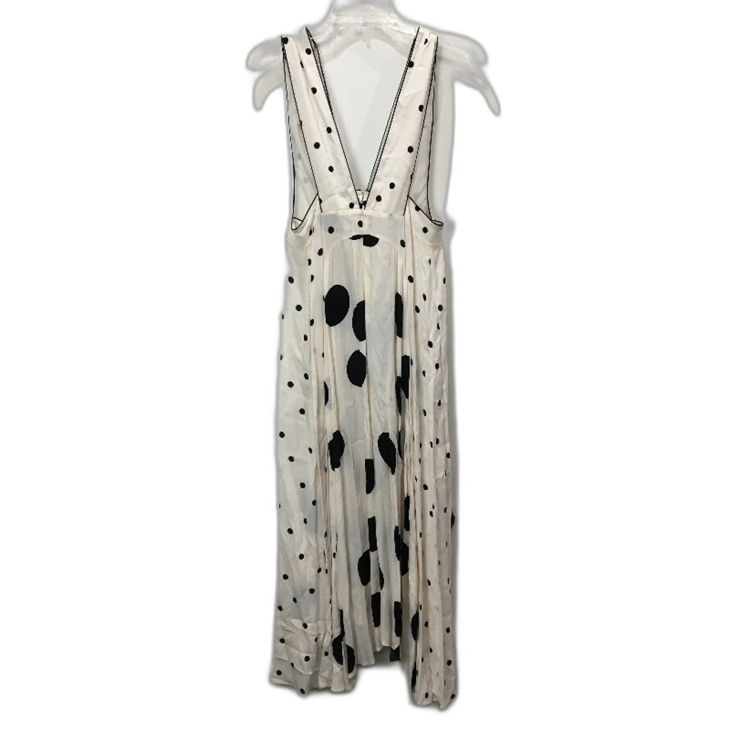 TopShop White Spotty Dotted Pattern Flowy Midi Dress Ladies Size EU 38 / US 6