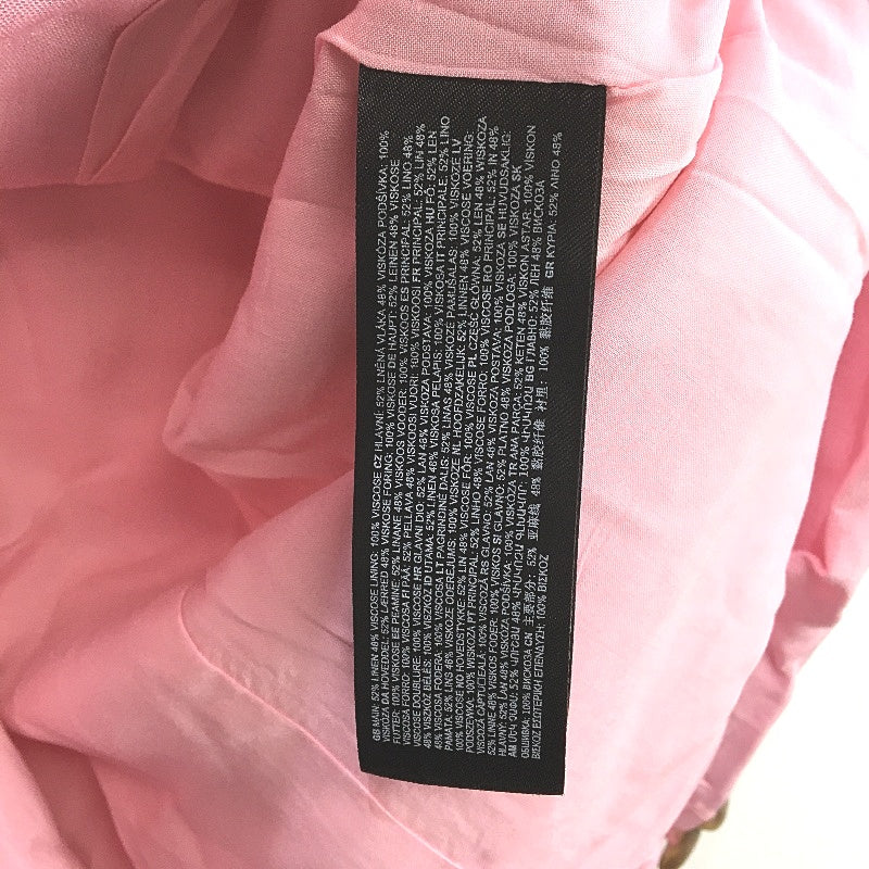 Forever New Light Pink Linen Blend Double Breasted Blazer Ladies Size AU 4 NEW