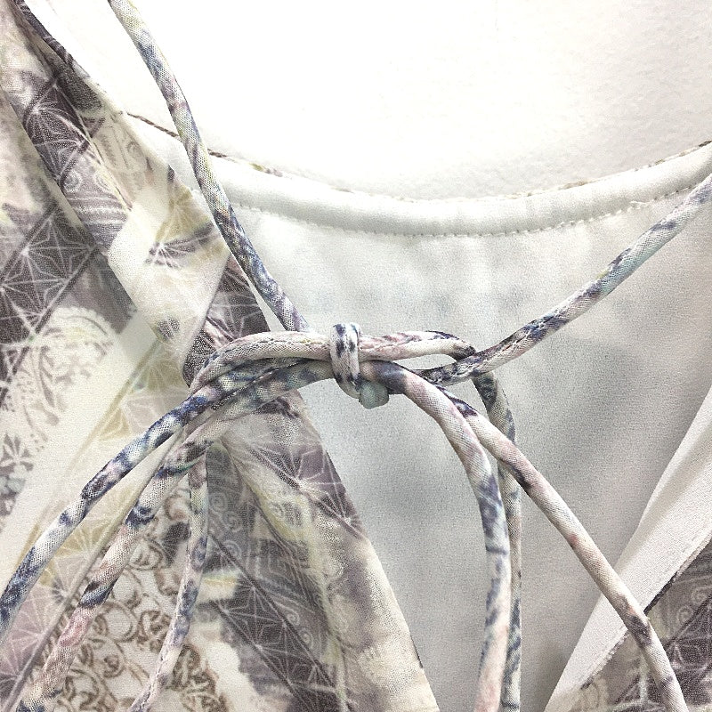 Forever New Patterned Sheer Gold Decorated Midi Dress Ladies Size AU 10 NEW